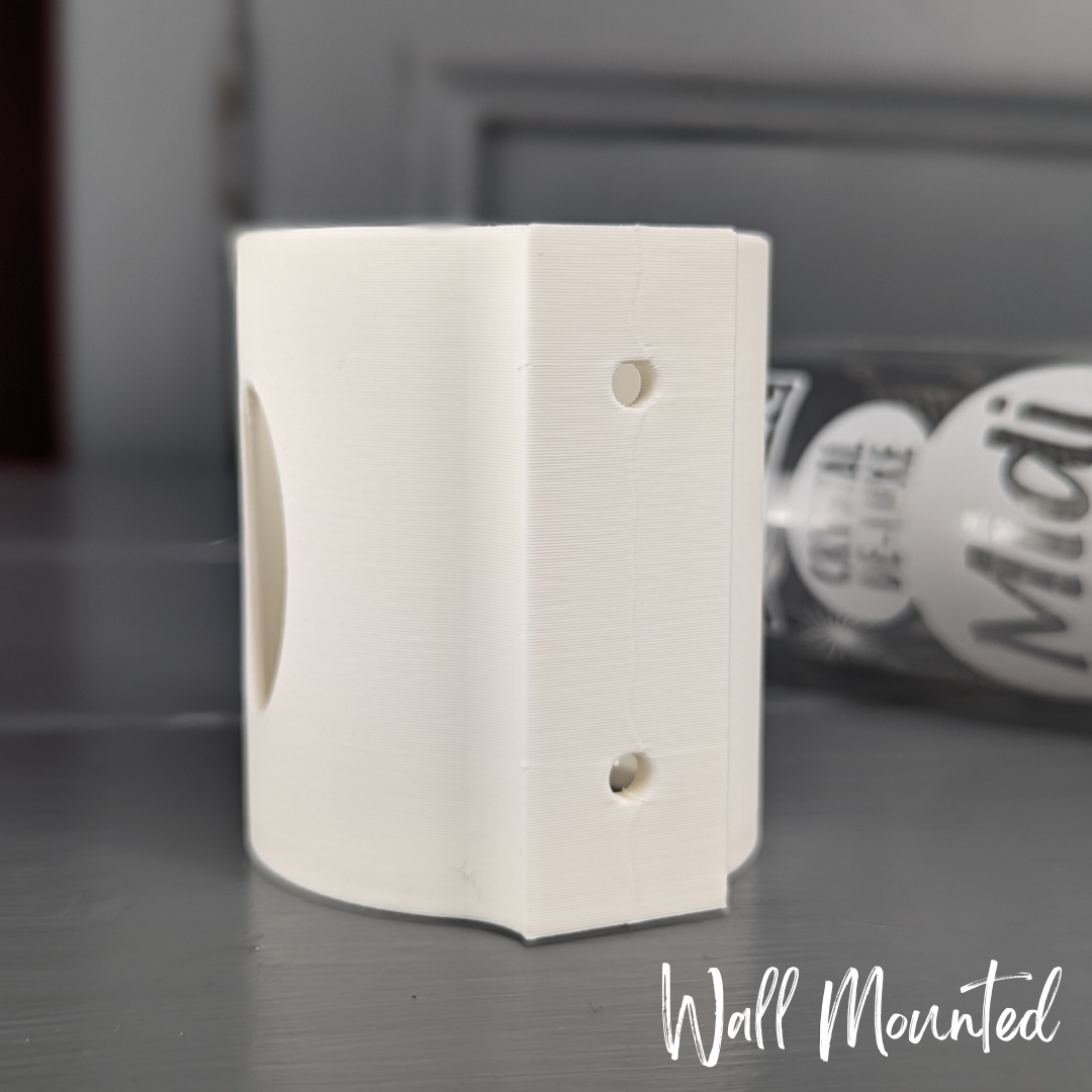 SINGLE Cage/Wall Mounted Water Bottle Holder - White - TRADE