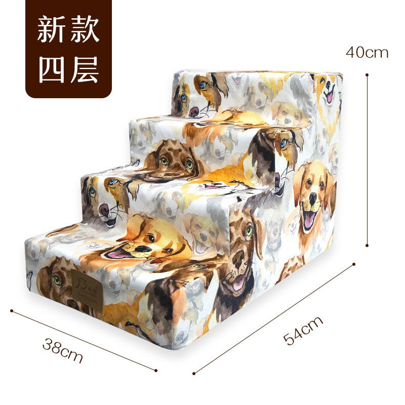 Four-story pet stairs dog agility equipment-15